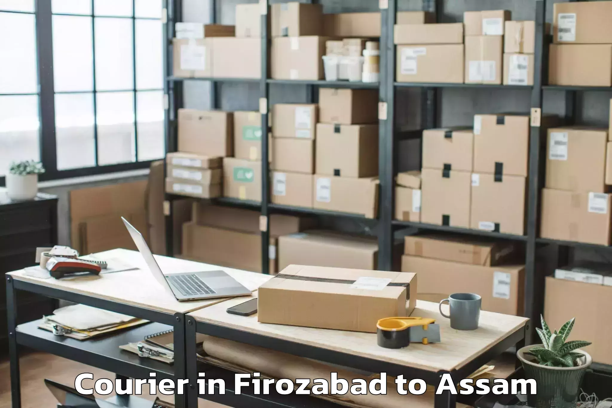 Reliable Firozabad to Udalguri Courier